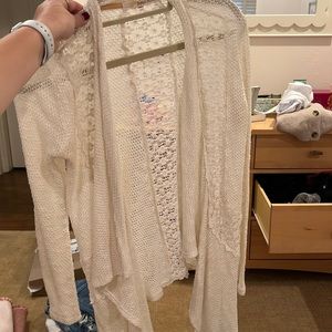 cardigan with lace